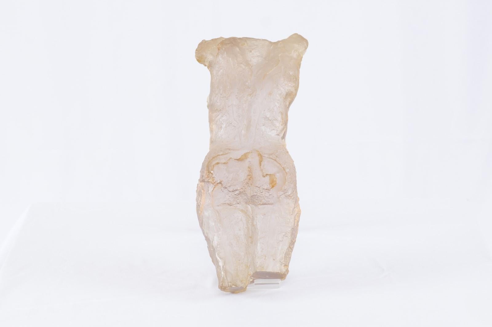 Modern Acrylic Nude Female Torso Sculpture 16