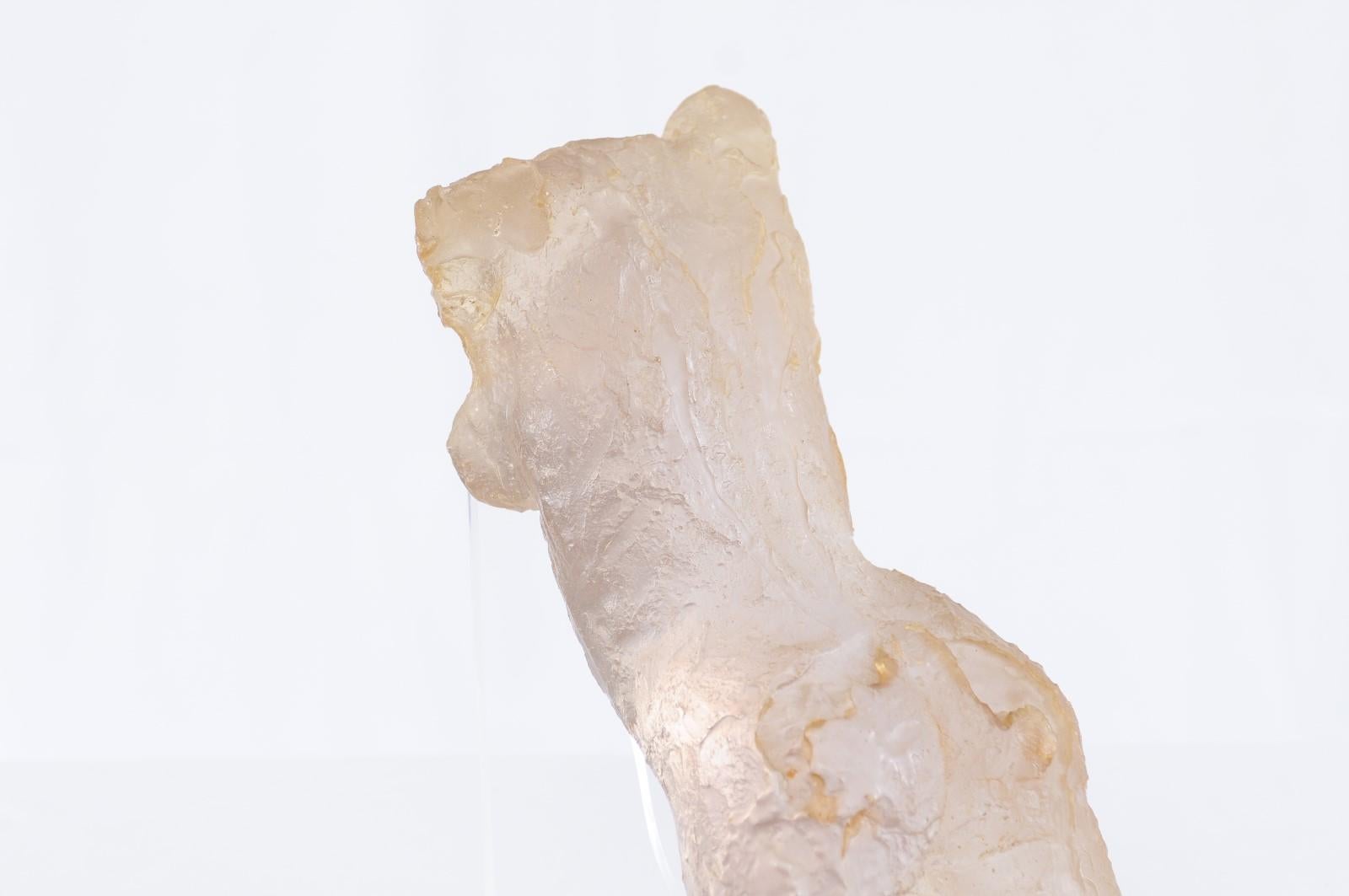 Mid-Century Modern Modern Acrylic Nude Female Torso Sculpture 16