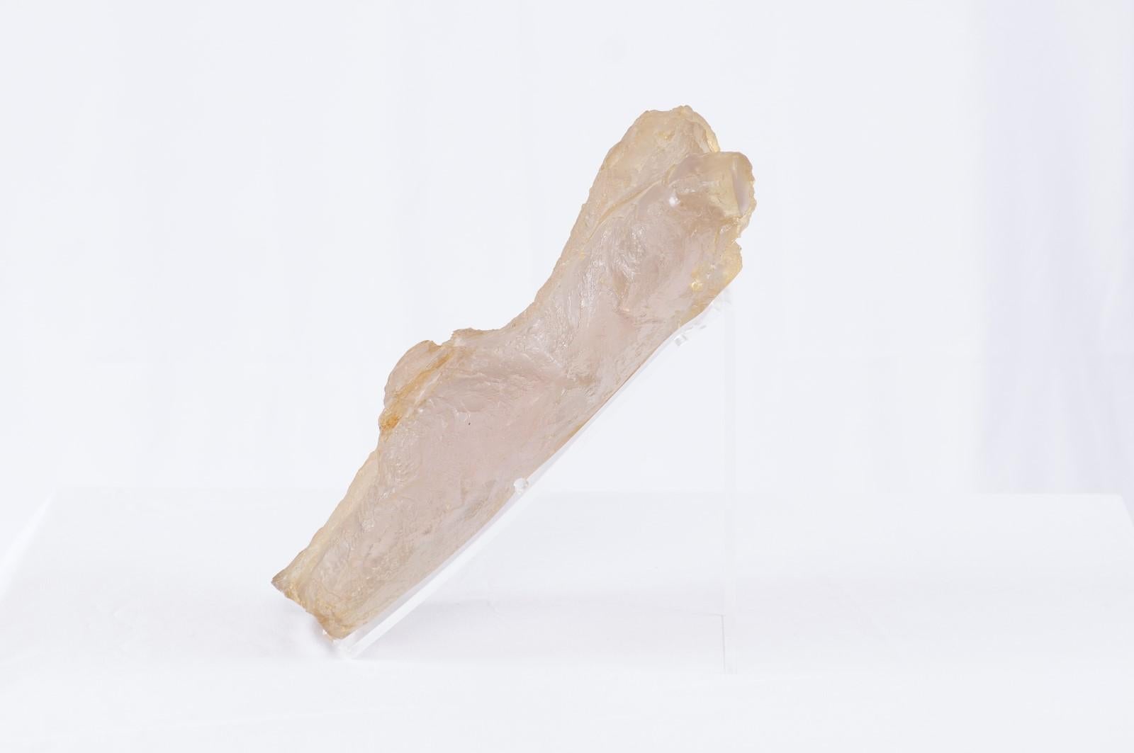Modern Acrylic Nude Female Torso Sculpture 16