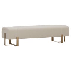 Modern Adeline Bench With Metallic Legs By Elbra Home
