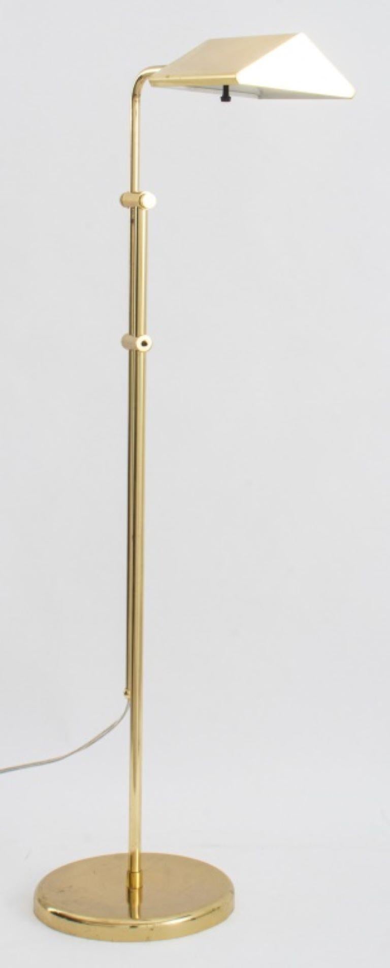 Modern Adjustable Brass Floor Lamp For Sale 4