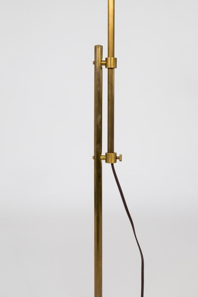 Modern Adjustable Brass Pharmacy Floor Lamp '2 Available' at 1stDibs