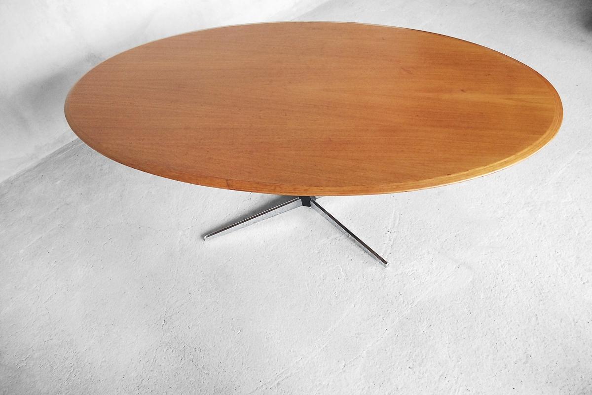 Modern Adjustable Oval Table by J.M. Thomas for Wilhelm Renz, 1960s 6