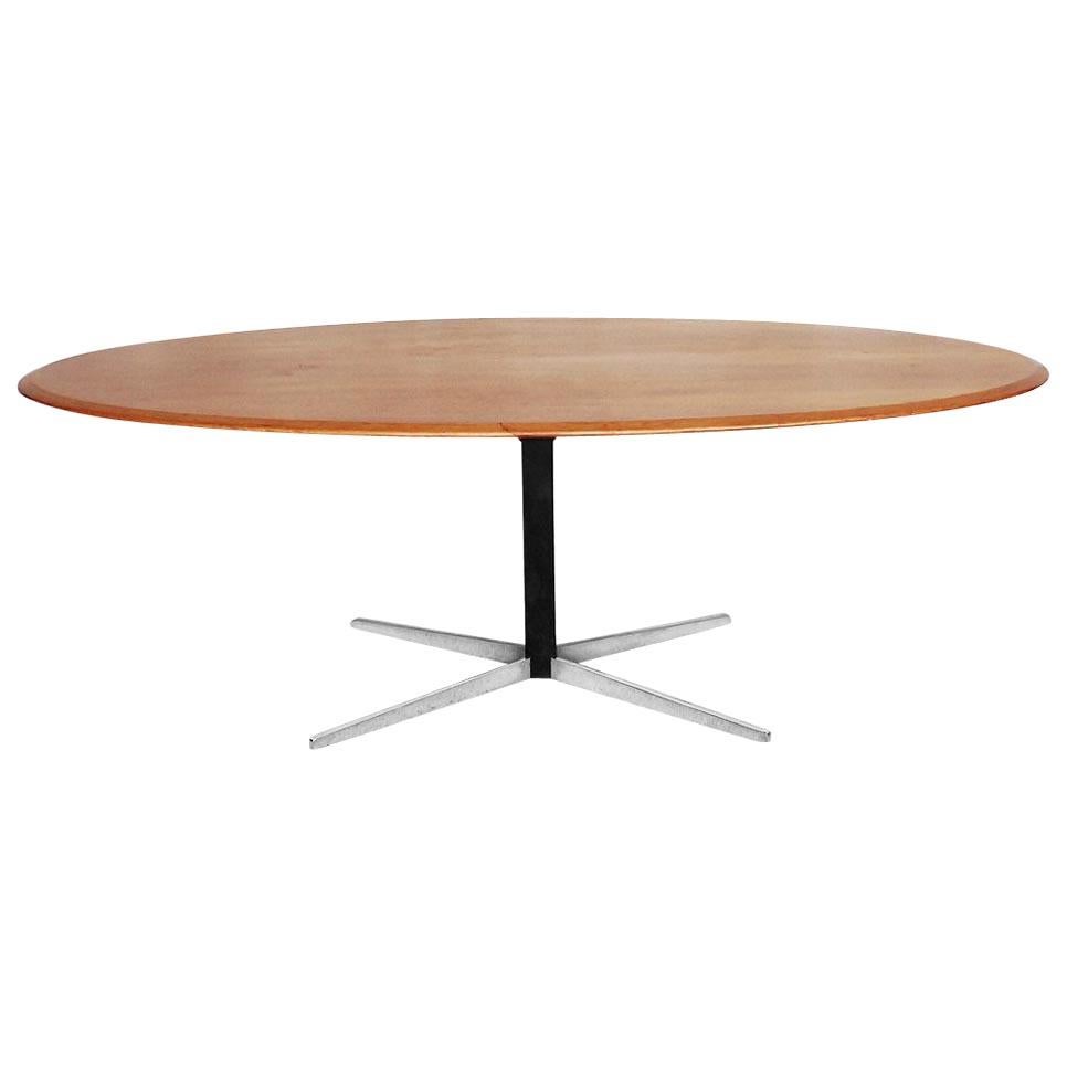 Modern Adjustable Oval Table by J.M. Thomas for Wilhelm Renz, 1960s