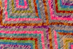Modern Afghan Gabbeh Rug, Multicolored, Kids Room Rug, Girls Room Rug