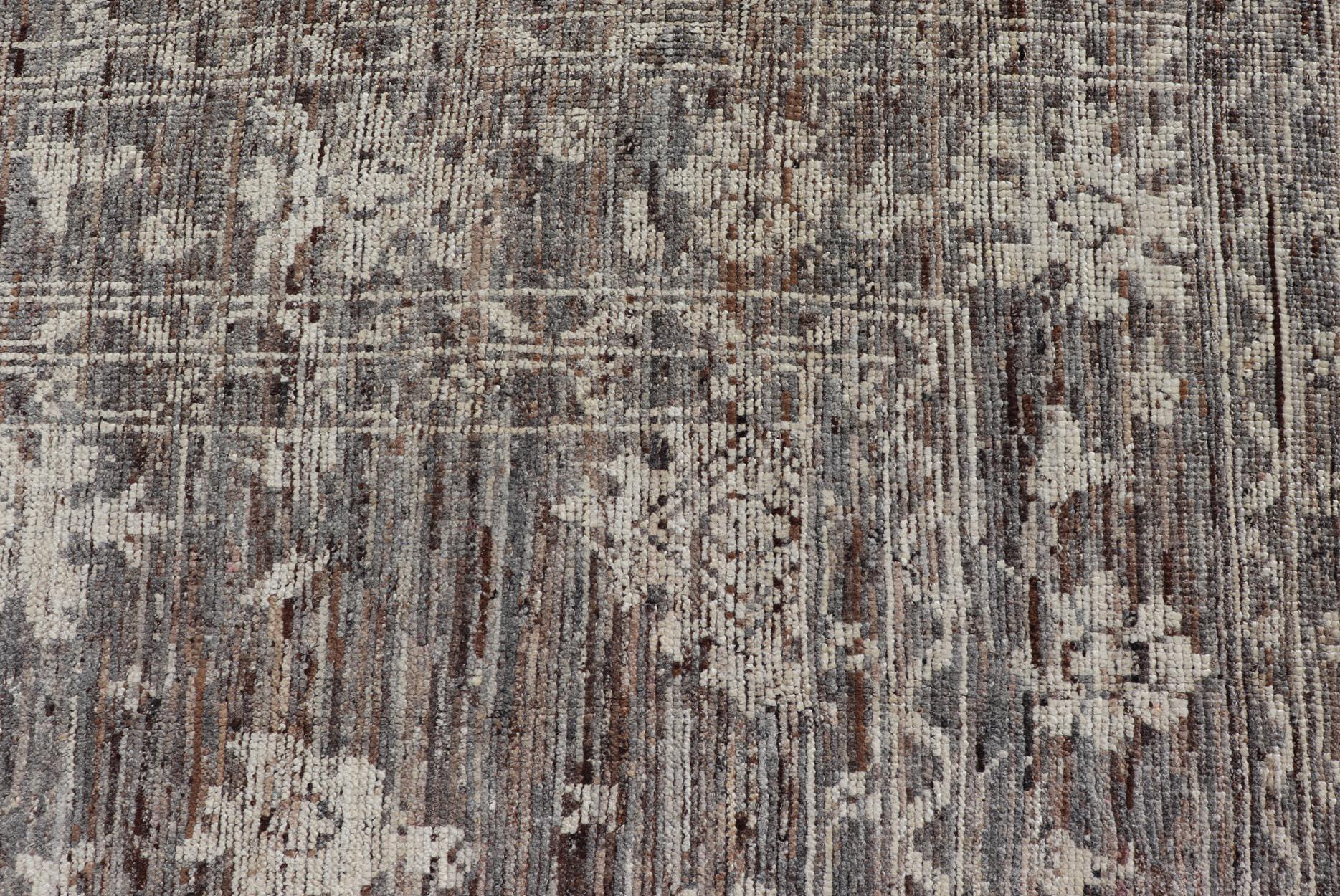 Moderner Oushak-Designierter Teppich von Keivan Woven Arts aus Wolle mit Blumenmuster im Zustand „Hervorragend“ im Angebot in Atlanta, GA