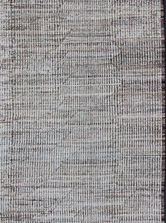 Modern Afghanistan Rug in Neutral Tones with Subdued Design