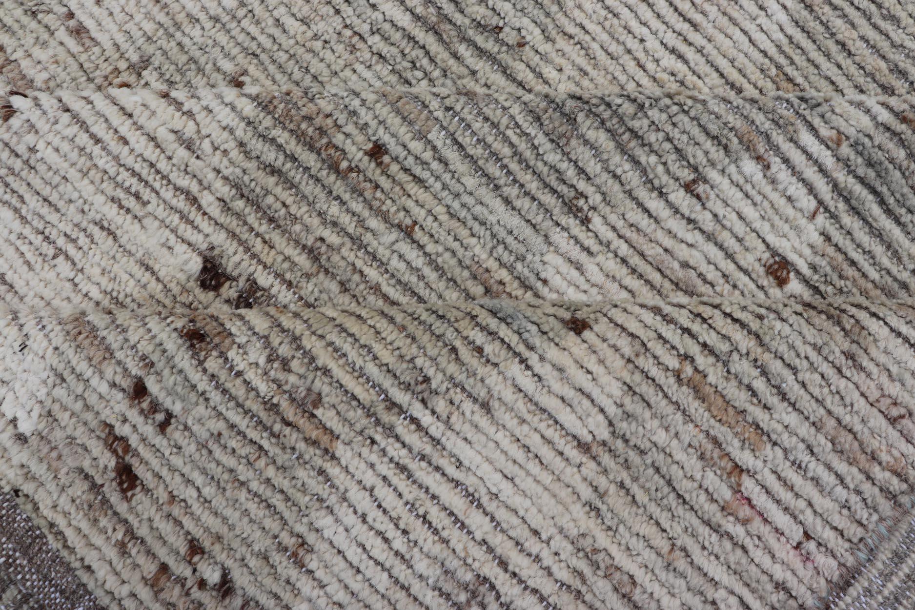 Modern Moroccan Rug by Keivan Woven Arts with All-Over Pattern For Sale 4