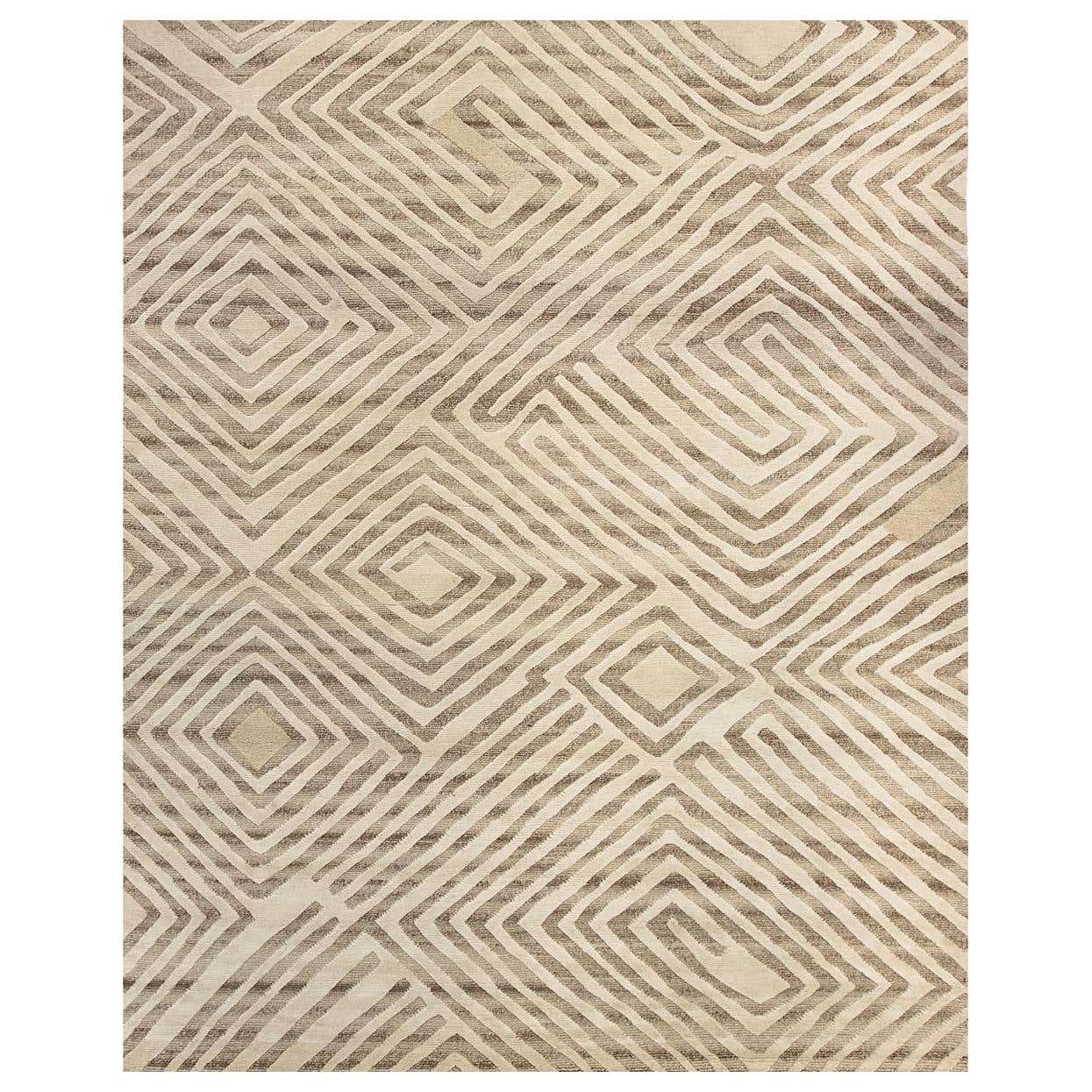 Modern African Style Retro Rug For Sale at 1stDibs