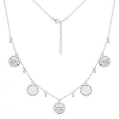 Moderne moderne Achat-Diamant-Weißgold-Halskette für Sie
