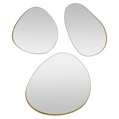 Modern Aged Brass Canephora Mirror by Caffe Latte