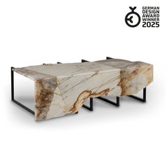 Modern Aire Coffee Table, Patagonia Stone, Handmade in Portugal by Greenapple