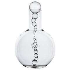 Botella de licor de vidrio transparente soplado a mano Modern Alchemica Simone Crestani