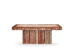 Modern Alessandro Ciffo for Dilmos Dining Table Silicone Wood Effect Outdoor