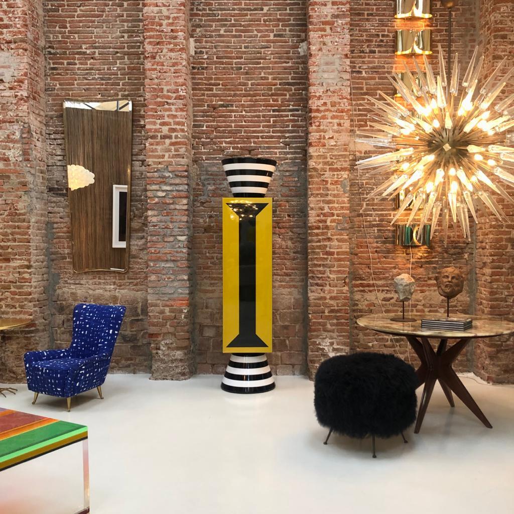 Modern Alessandro Mendini One Door with Five Shelves Italian TOTEM 5