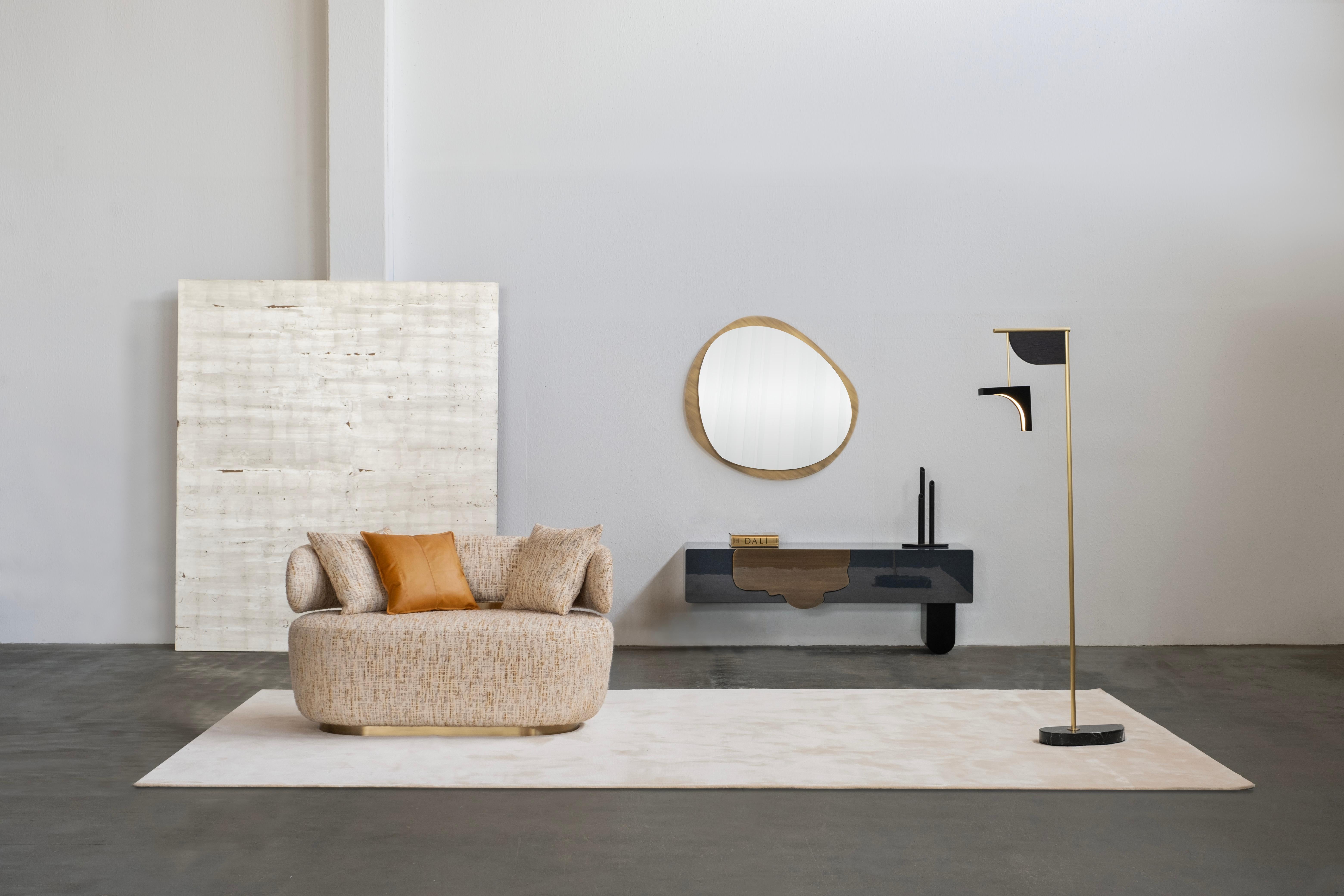 Modern Alma Console Table, Brass, Handmade in Portugal by Greenapple For Sale 8
