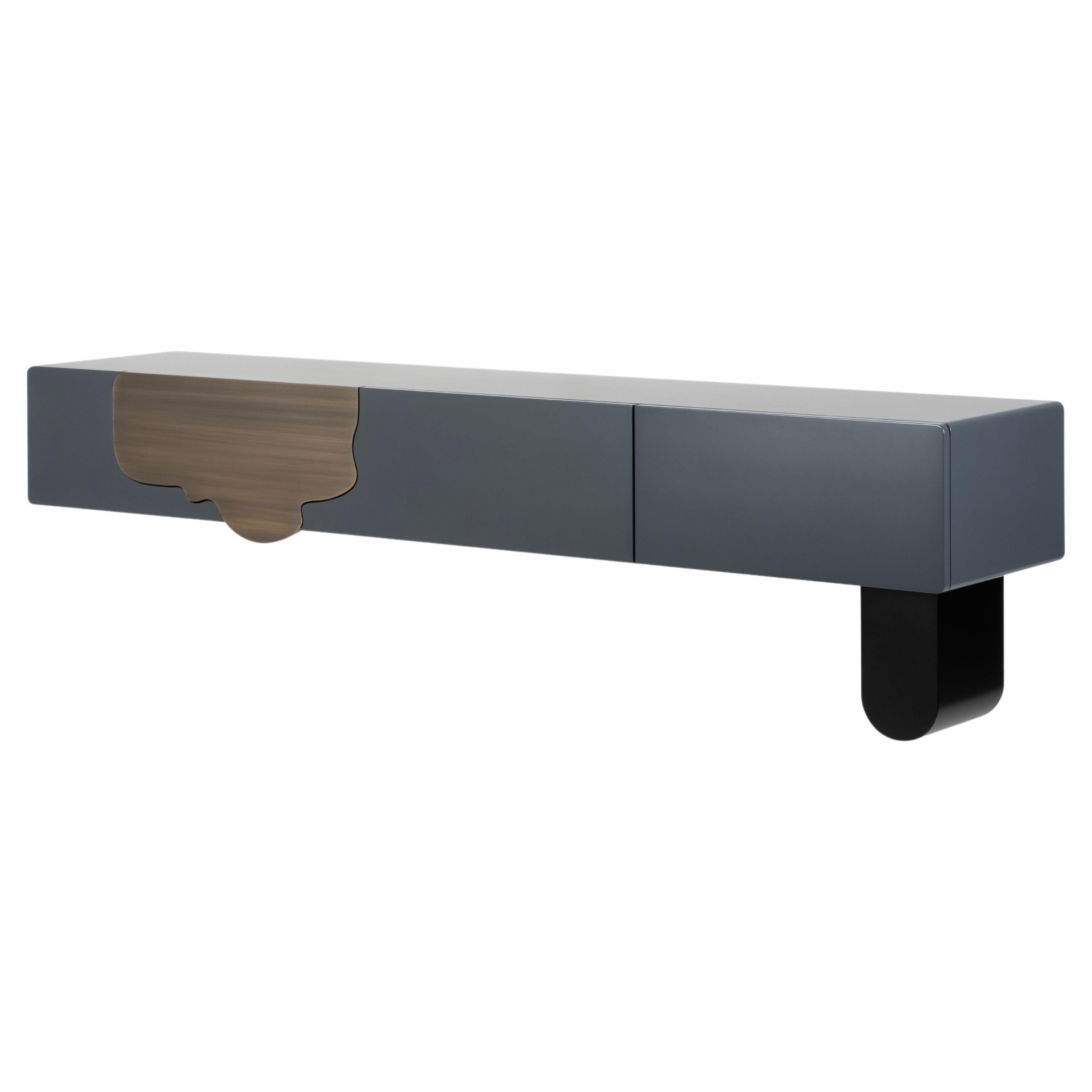 Modern Alma Console Table, Brass, Handmade in Portugal by Greenapple