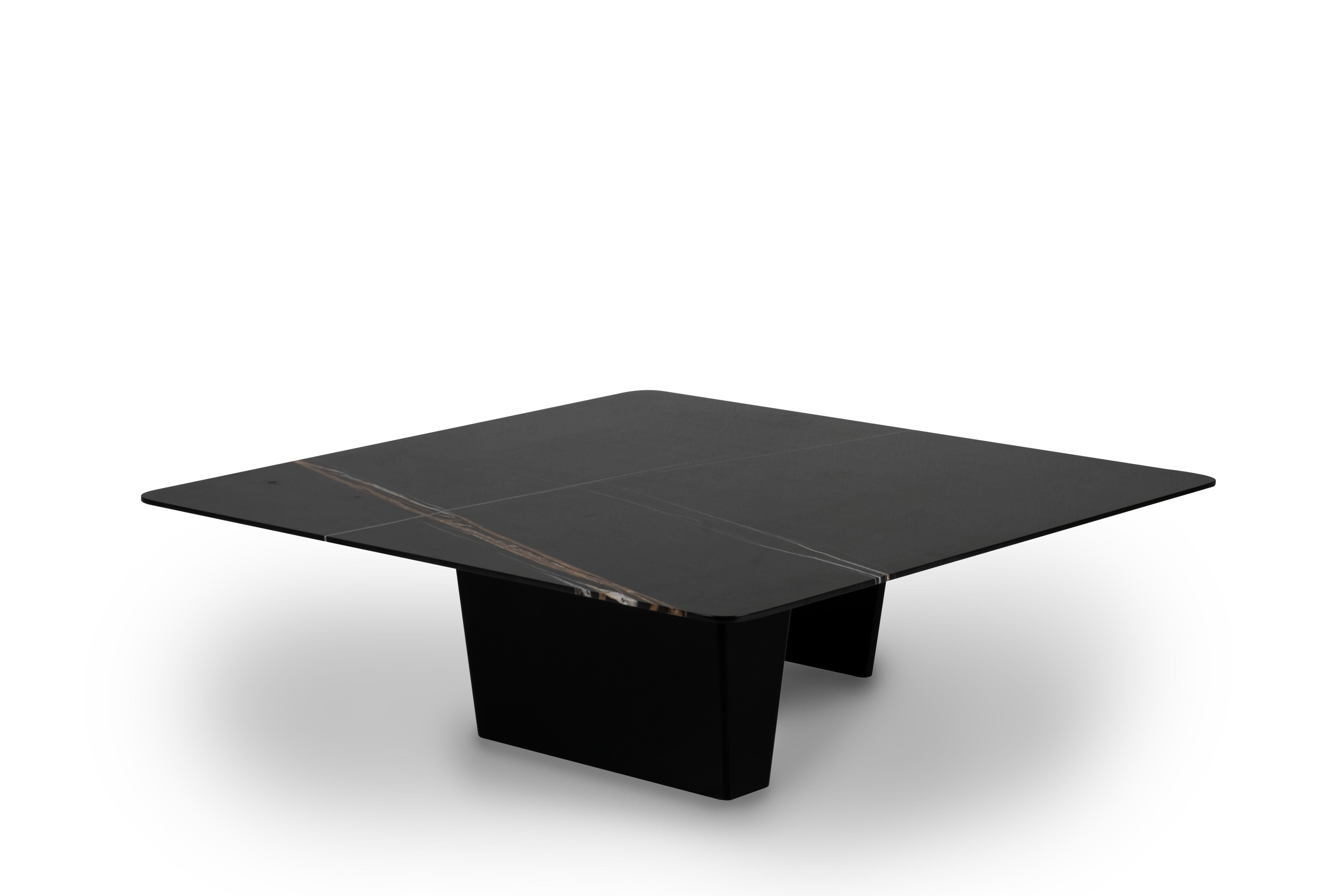 Portugais Modernes Tables basses Almancil Sahara Noir Marbre Handmade Portugal Greenapple en vente