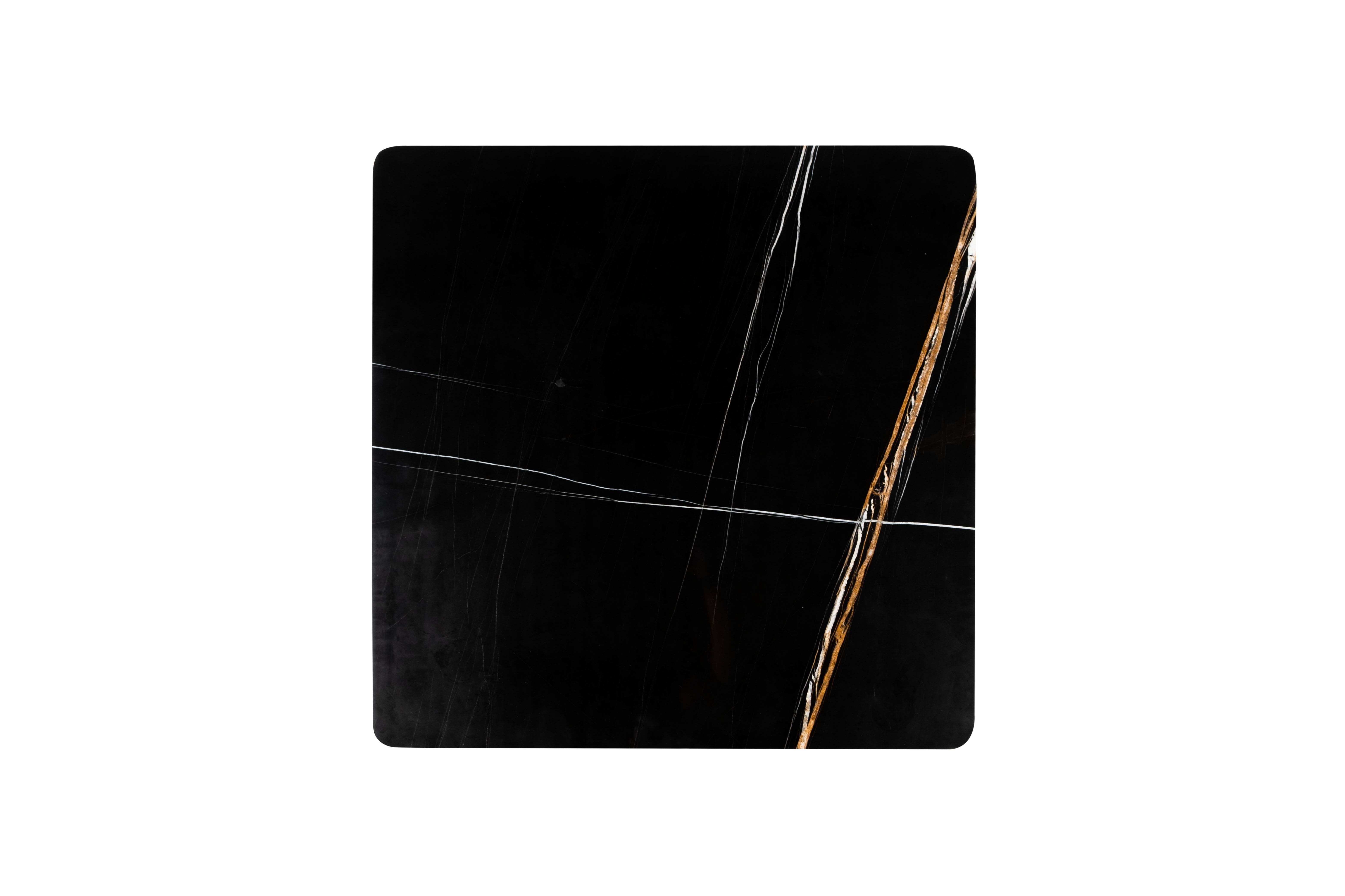 Lacquered Modern Almancil Coffee Tables Sahara Noir Marble Handmade Portugal Greenapple For Sale