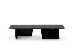 Modern Almancil Side Table Sahara Noir Marble Handmade Portugal Greenapple