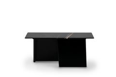 Modern Almancil Side Tables Sahara Noir Marble Handmade Portugal Greenapple