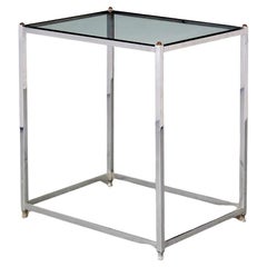 Tavolino moderno in alluminio e ottone di John Vesey
