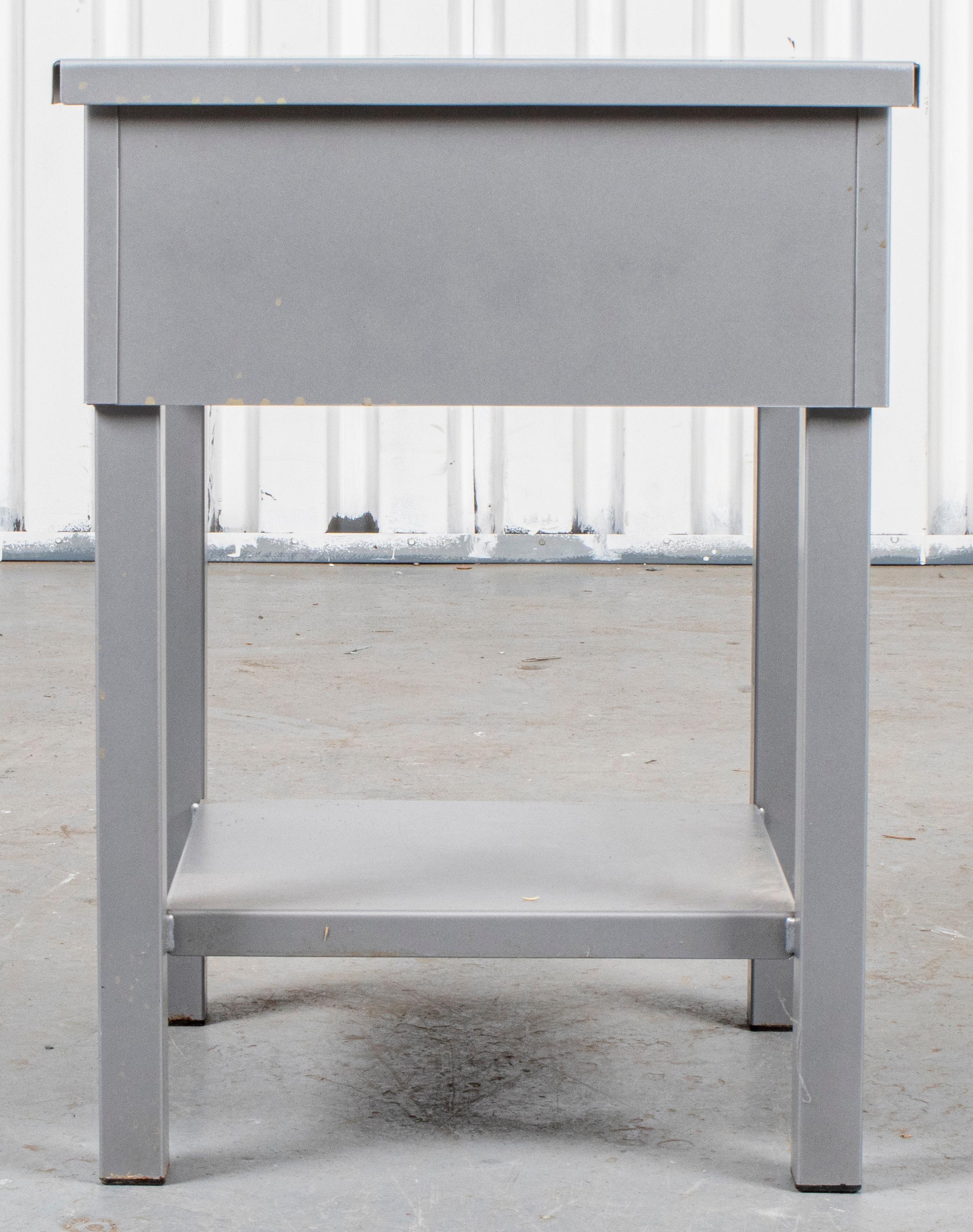 Modern Aluminum Side Table In Good Condition In New York, NY