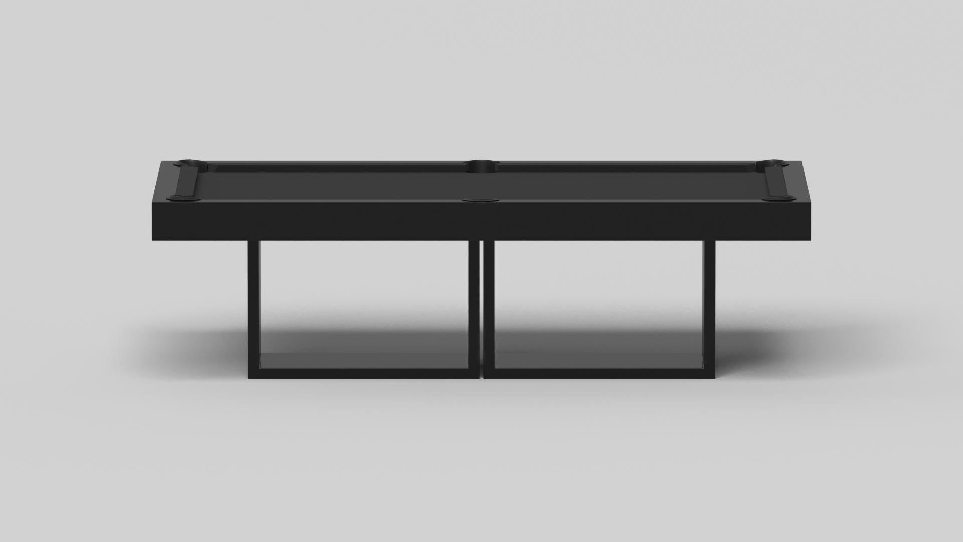 Américain Elevate Customs Ambrosia Pool Table / Solid Pantone Black in 7'/8' - Made in USA en vente
