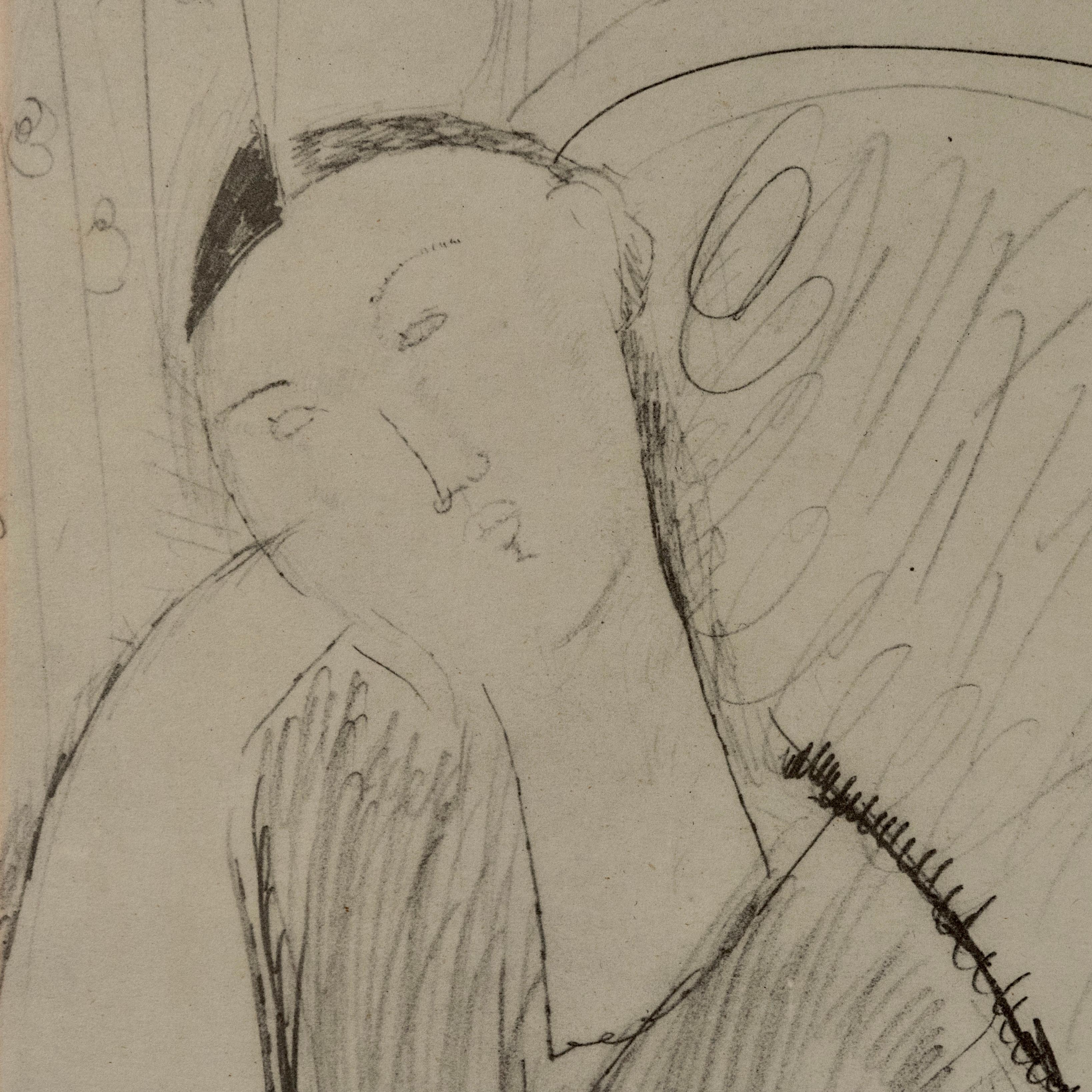 Modern Amedeo Modigliani Original Etching In Good Condition In Roma, IT