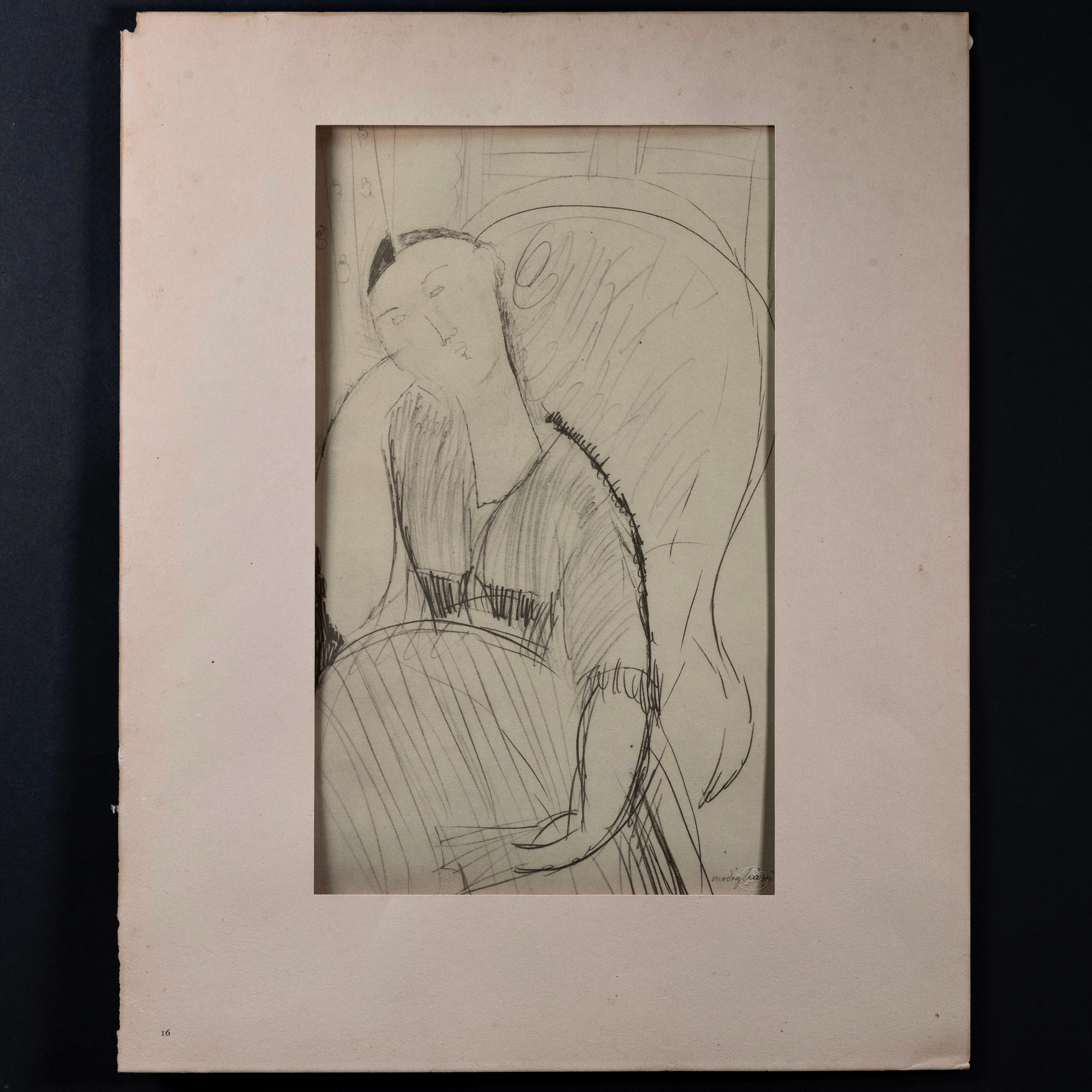 20th Century Modern Amedeo Modigliani Original Etching