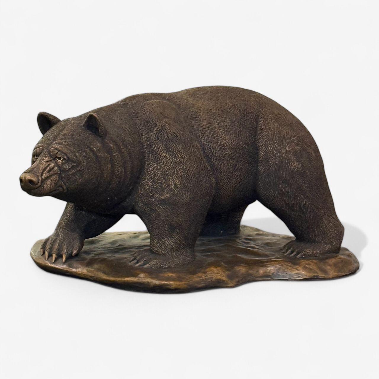 Escultura Oso Americano Moderno, Bronce Fundido en Caliente, Americano, S. XXI Estadounidense en venta