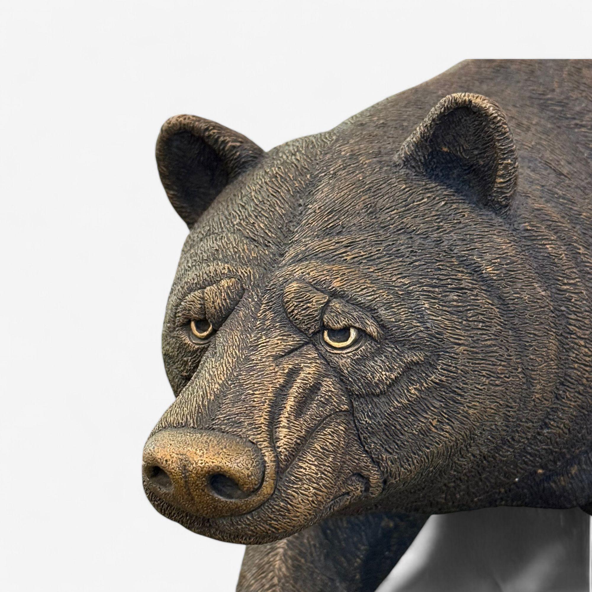 Escultura Oso Americano Moderno, Bronce Fundido en Caliente, Americano, S. XXI en venta 1