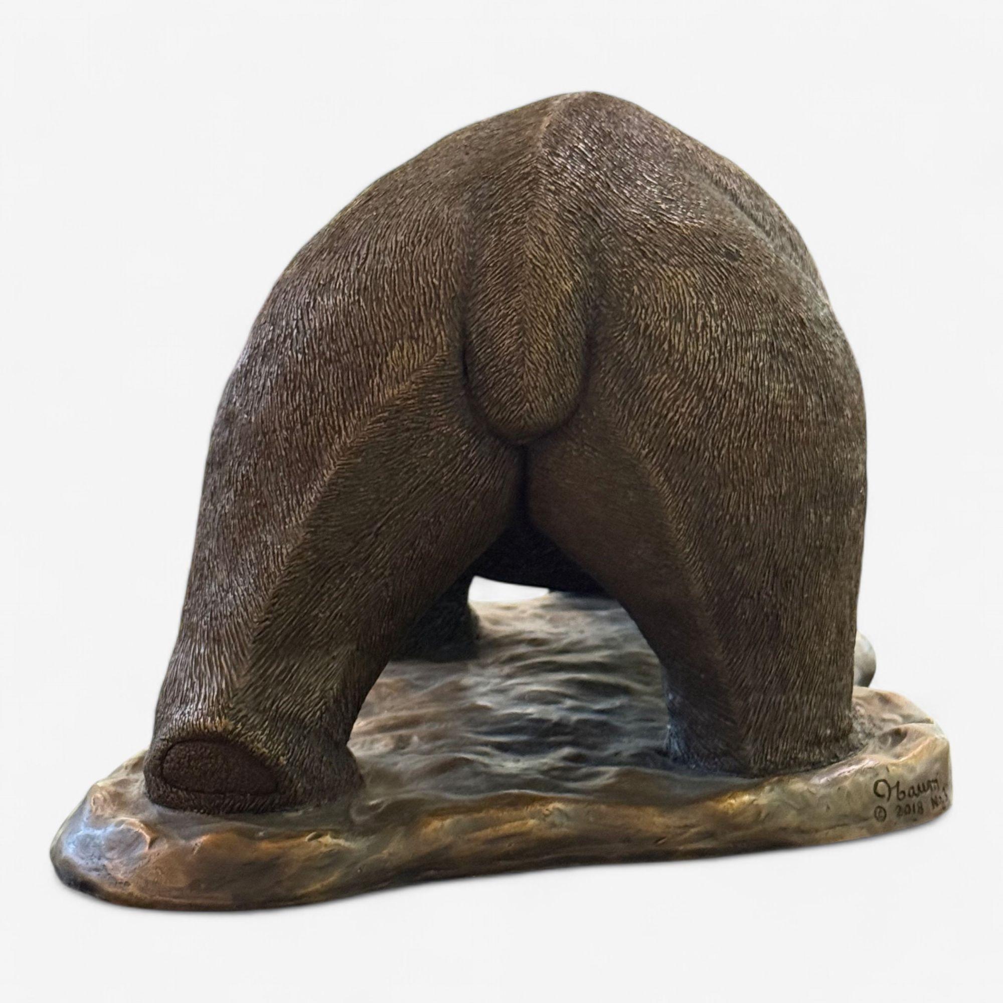 Escultura Oso Americano Moderno, Bronce Fundido en Caliente, Americano, S. XXI en venta 3