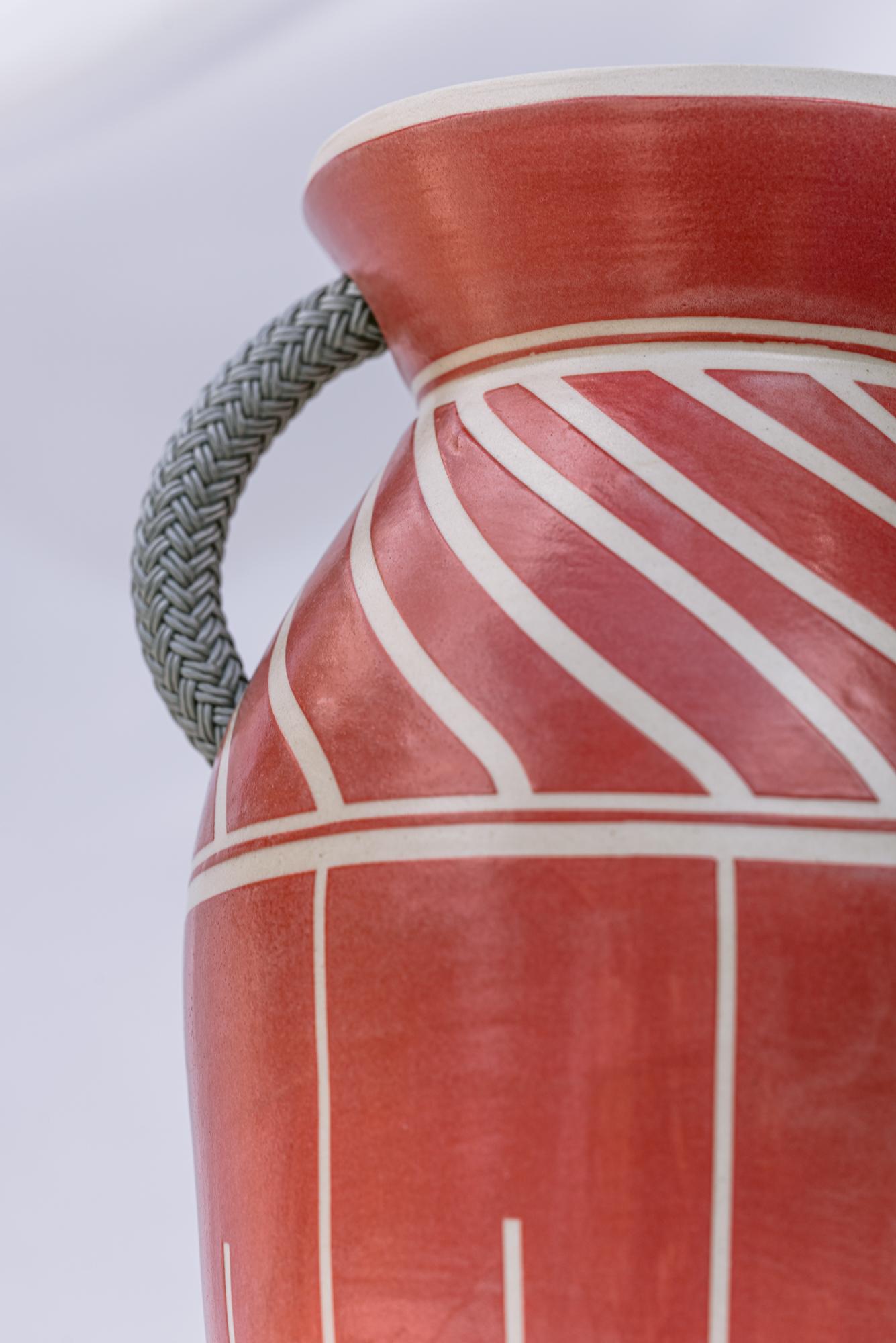 Modern amphora inspired by ancient culture made to order diff. Colour & patterns For Sale 12