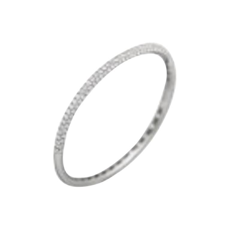 Modern and Chick Diamond Fine Jewellery White Gold Bangle Bracelet