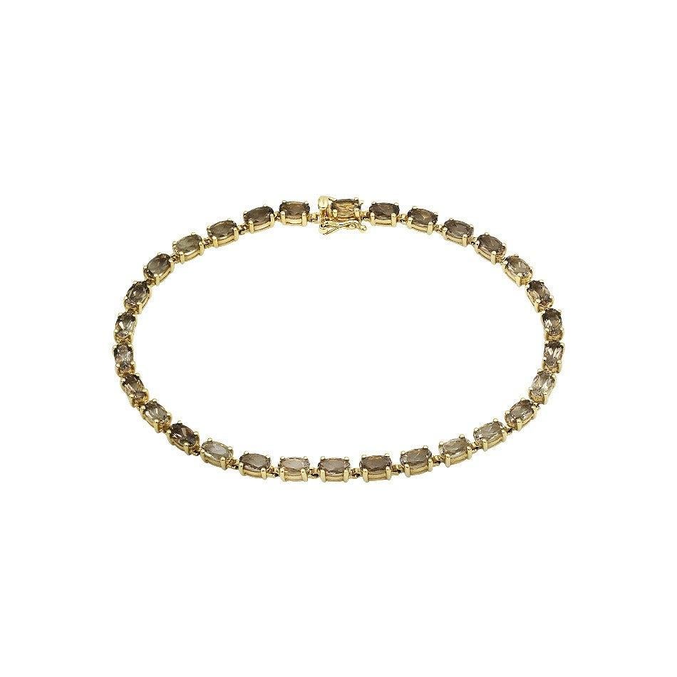 yellow gold quartz bracelet
