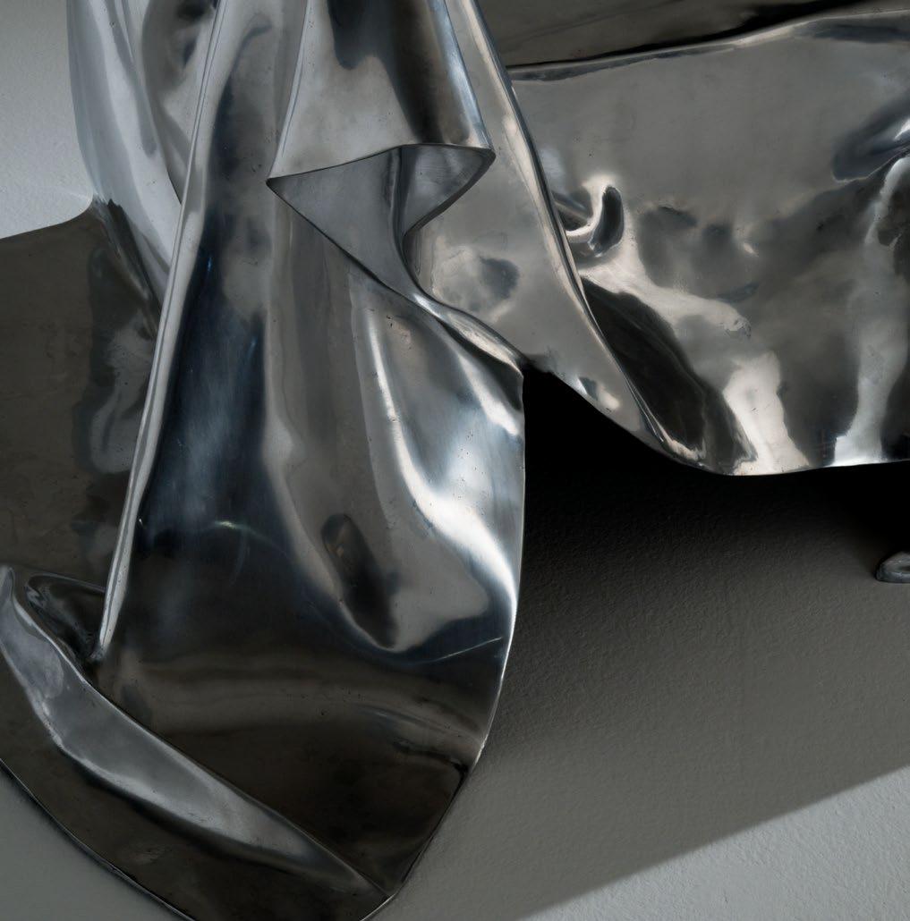 Moderne Fauteuil moderne en aluminium moulé Andrea Salvetti pour Dilmos  en vente
