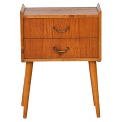 Modern Antique Nightstand with Two Drawers