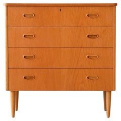 Modern antique oak chest of drawers