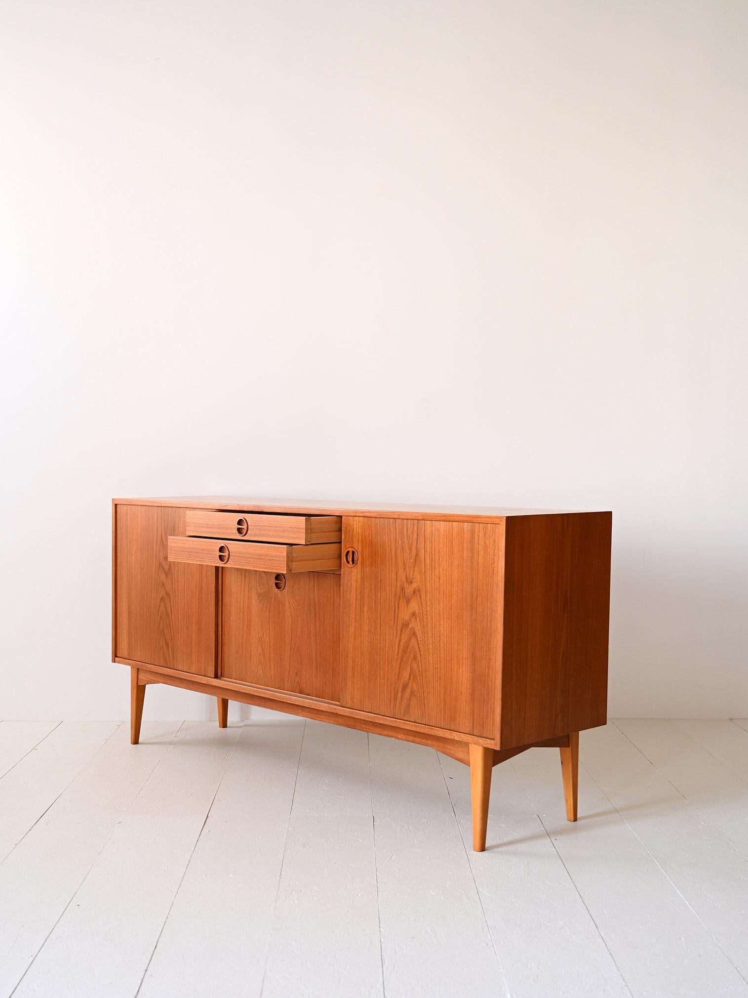 Modern antique teak sideboard 1