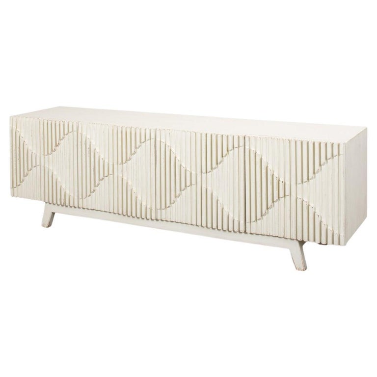 Modern Antique White Media For Sale at 1stDibs