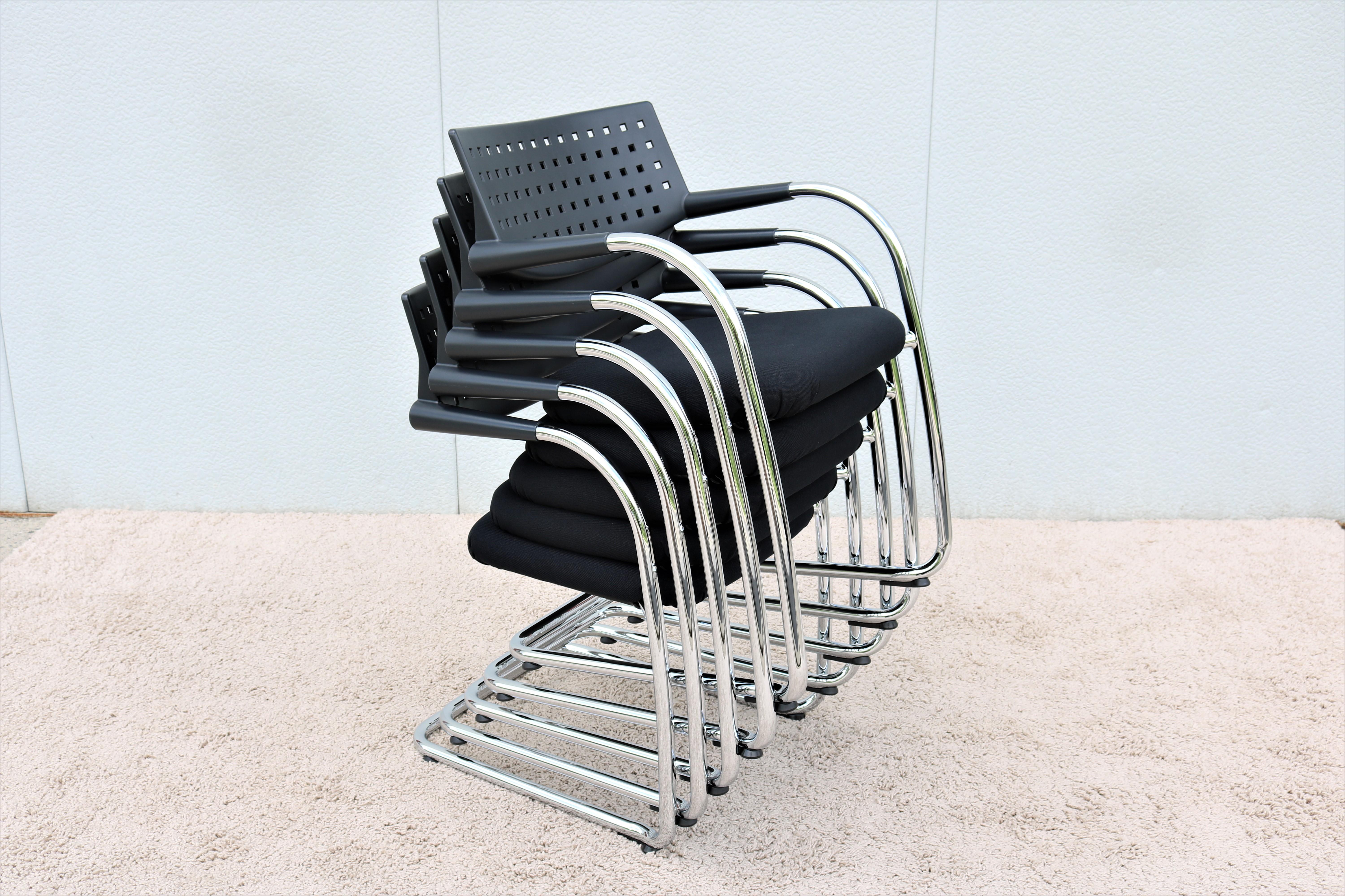 Modern Antonio Citterio for Vitra Visasoft Visavis Conference Chairs, Set of 10 For Sale 3