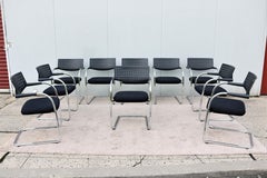 Modern Antonio Citterio for Vitra Visasoft Visavis Conference Chairs, Set of 10