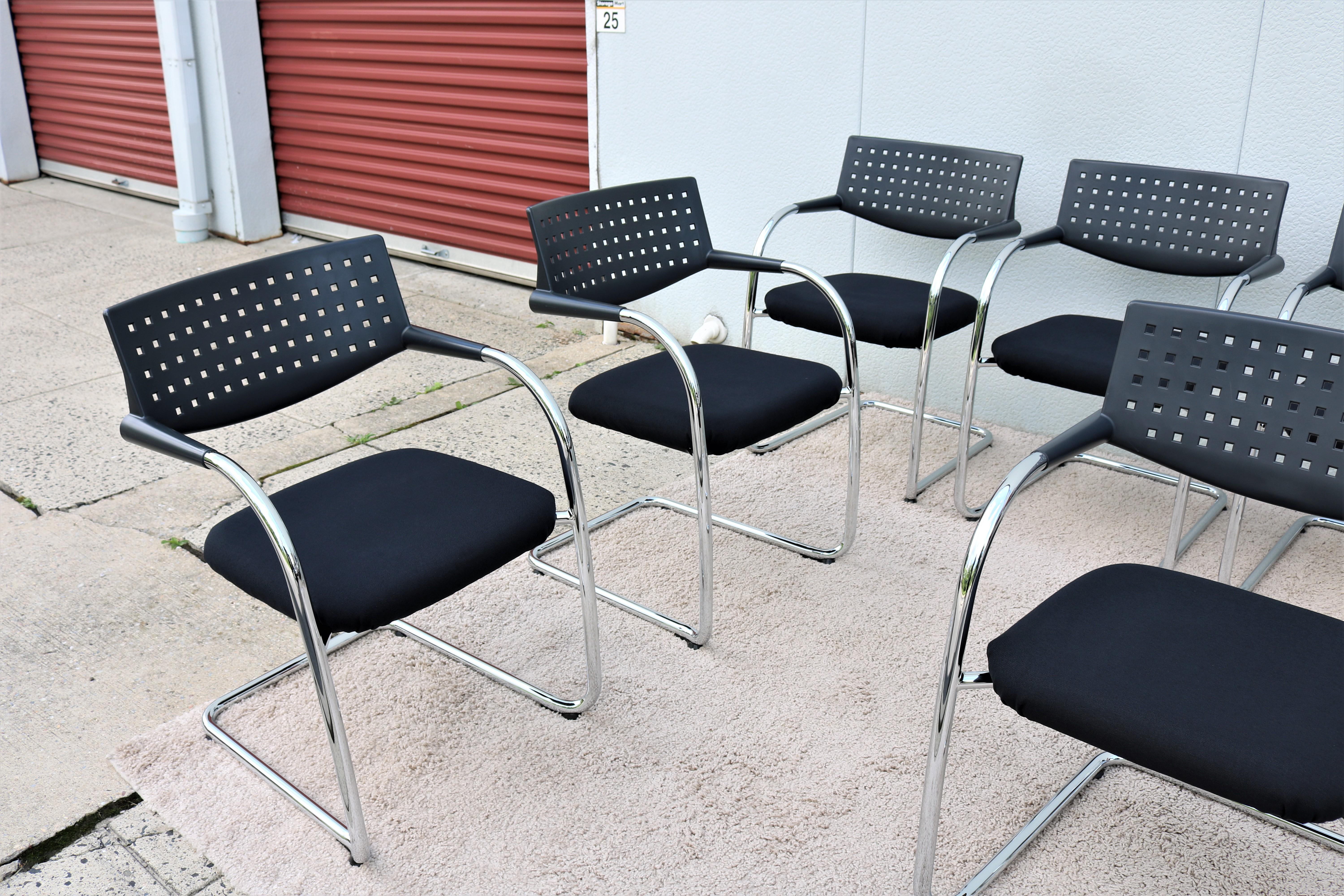American Modern Antonio Citterio for Vitra Visasoft Visavis Conference Chairs, Set of 10 For Sale