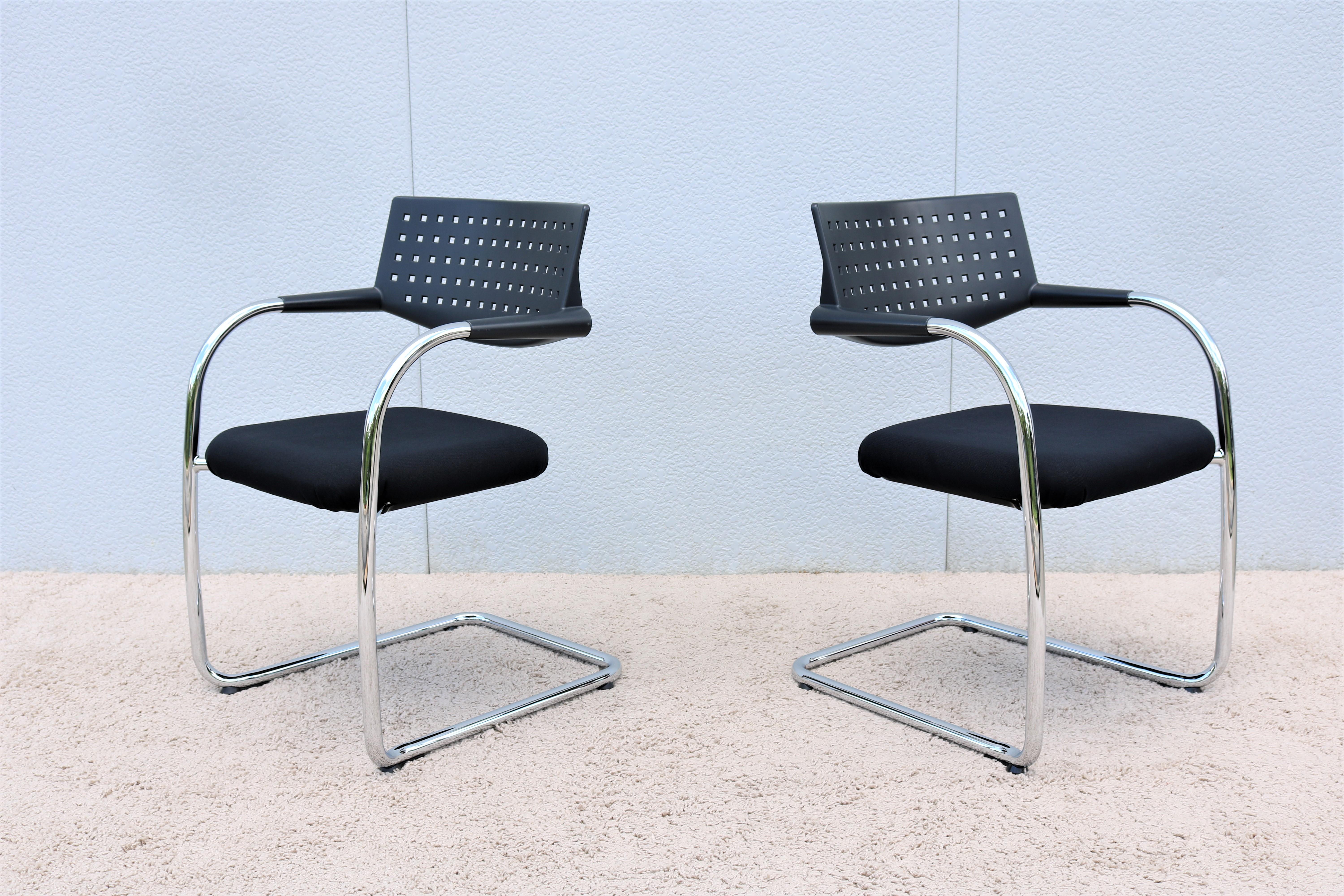 Modern Antonio Citterio for Vitra Visasoft Visavis Conference Chairs, Set of 10 For Sale 1
