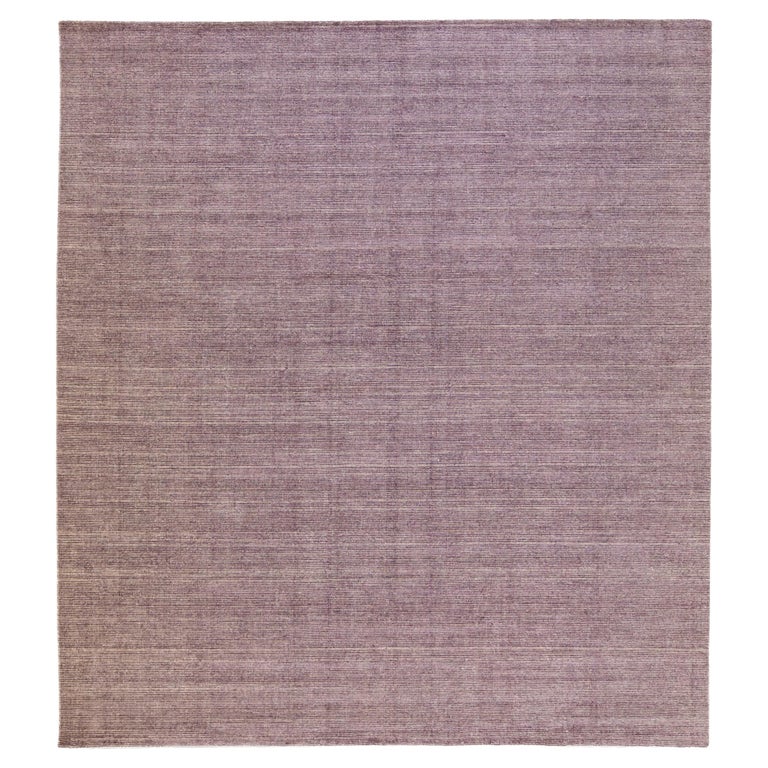 Moderner handgefertigter lila Apadana's Groove Bambus/Seide Teppich aus  Bambus im Angebot bei 1stDibs Deutschland