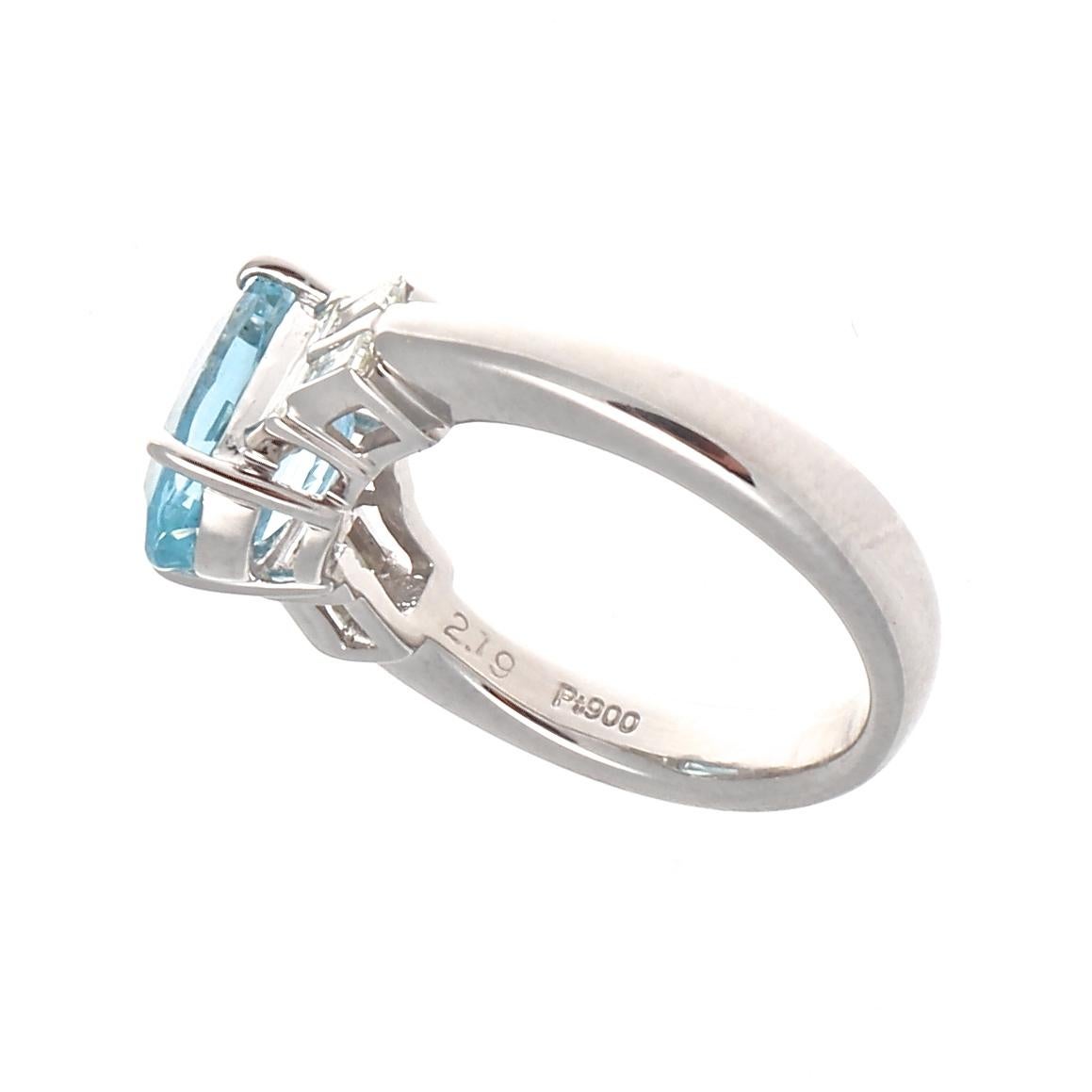 contemporary aquamarine rings