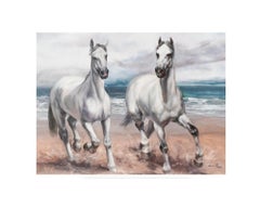 Modern Arabian Horses Oil Painting by Leon Frias