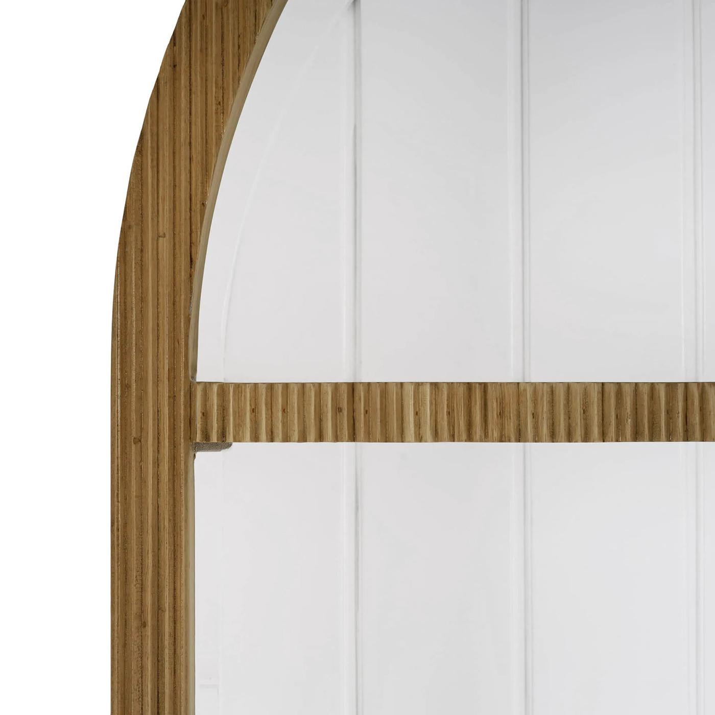 Contemporary Modern Arched Top Open Bookshelf For Sale