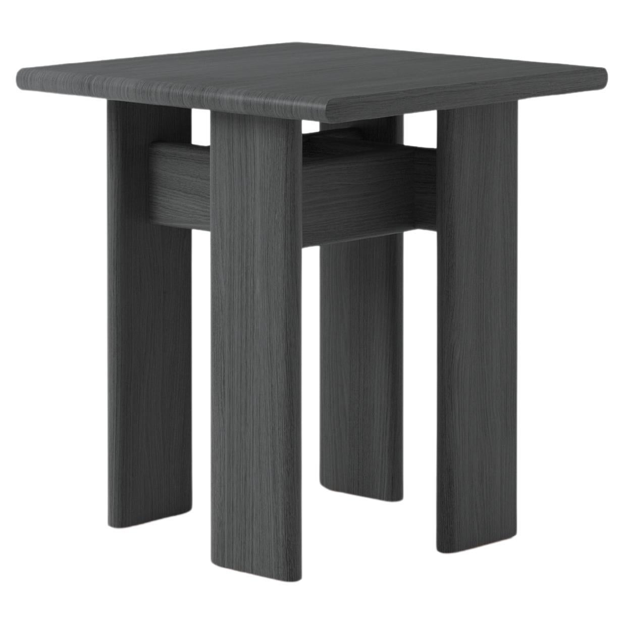 Modern Archipen Coffee Side Table 1 – Sculptural Tabouret in Black Ash by NOOM